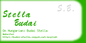 stella budai business card